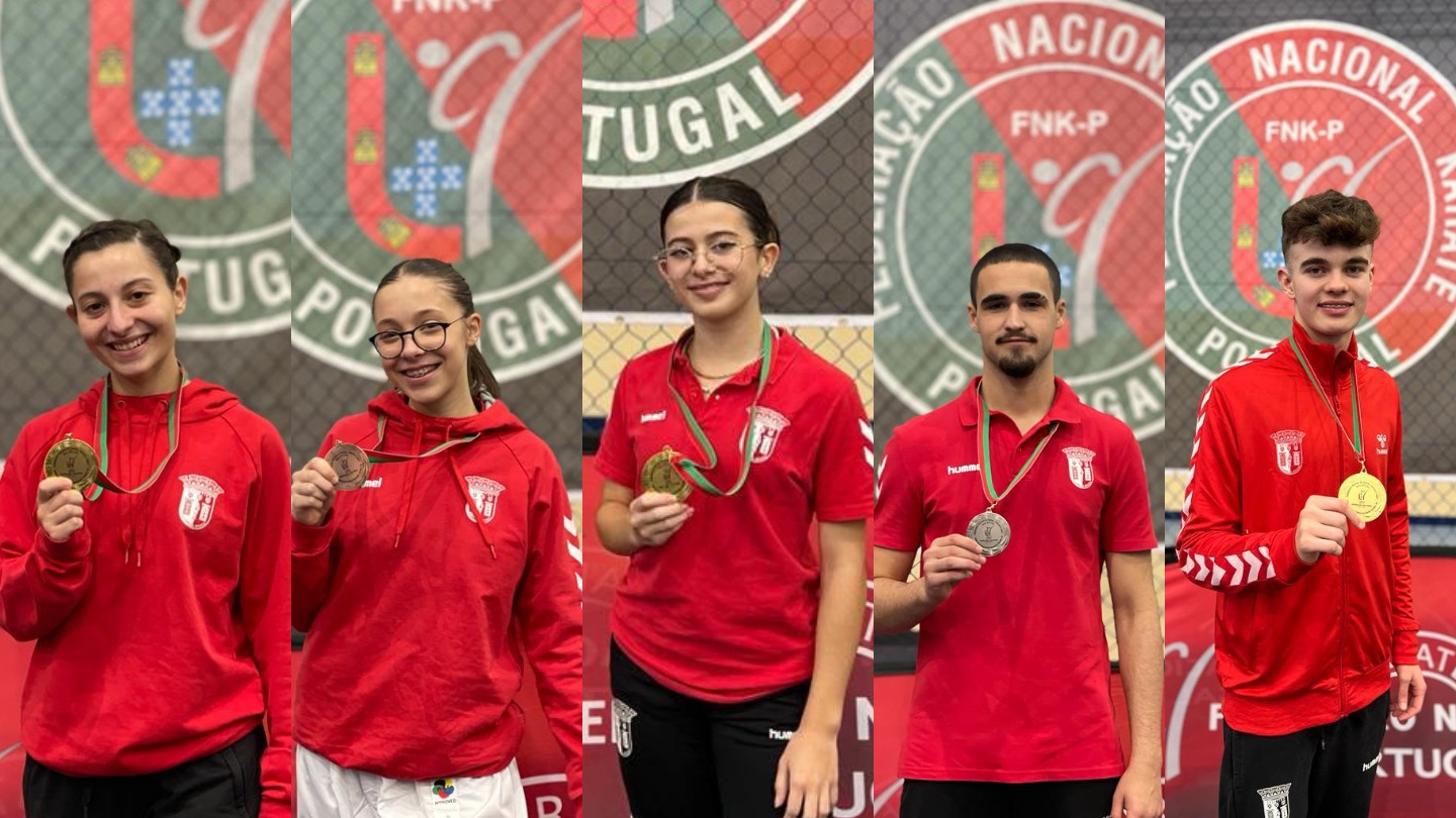 Gverreiros conquistam cinco medalhas no Campeonato Nacional de Karaté