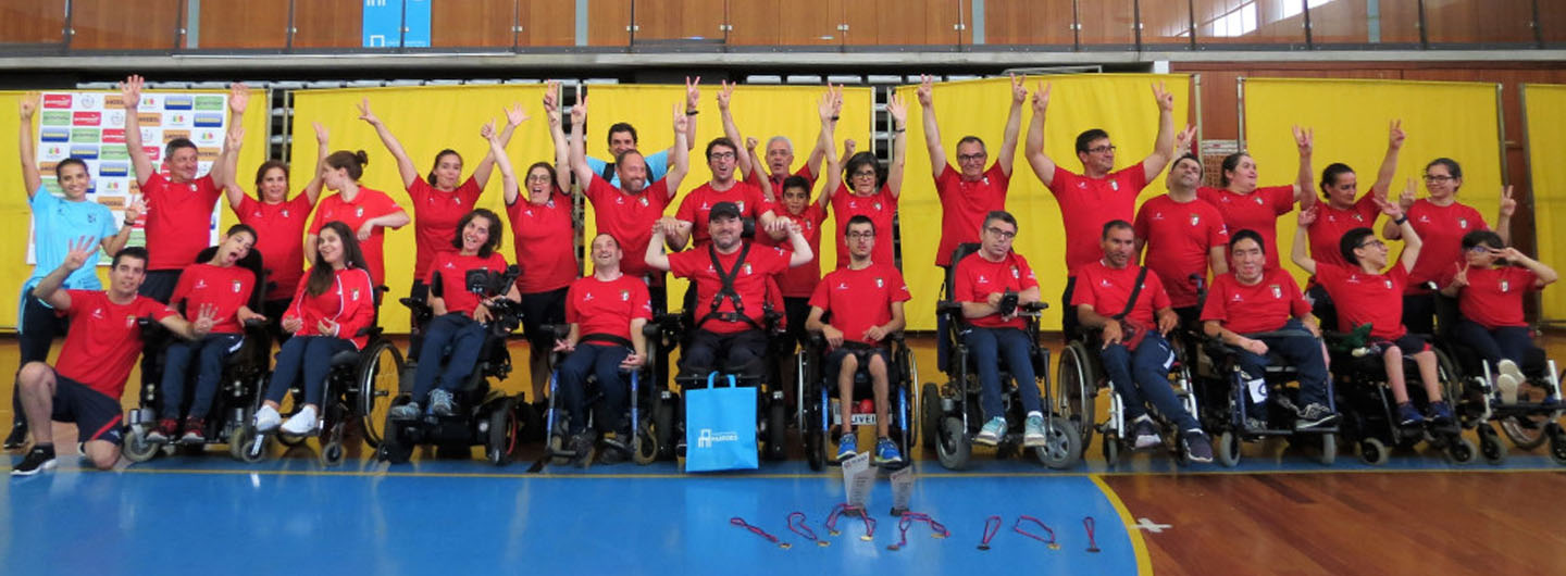 Ouro e bronze no Nacional de Boccia Colectivo