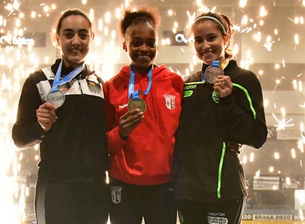 Carina e Mariana de ouro nos Nacionais de Sub-23 em Pista Coberta