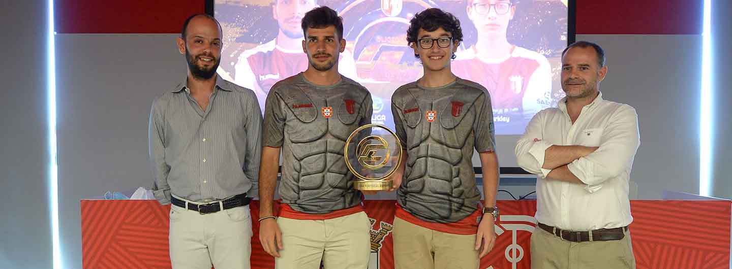 SC Braga celebra conquista do bicampeonato da ELiga Portugal 5