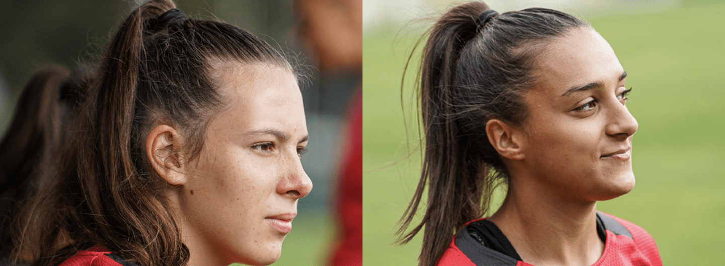 Eduarda Silva e Leonor Freitas na Seleção Nacional Sub-19 2