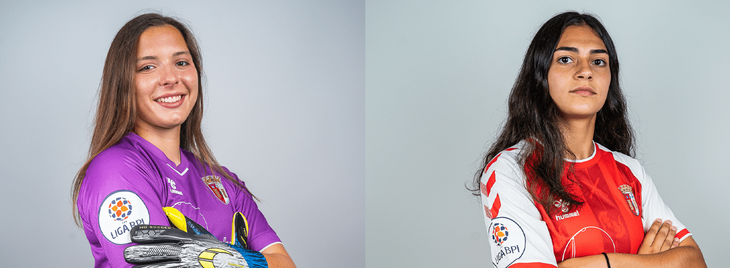 Margarida Rodrigues e Leonor Faria na Seleção Nacional Sub-17 2