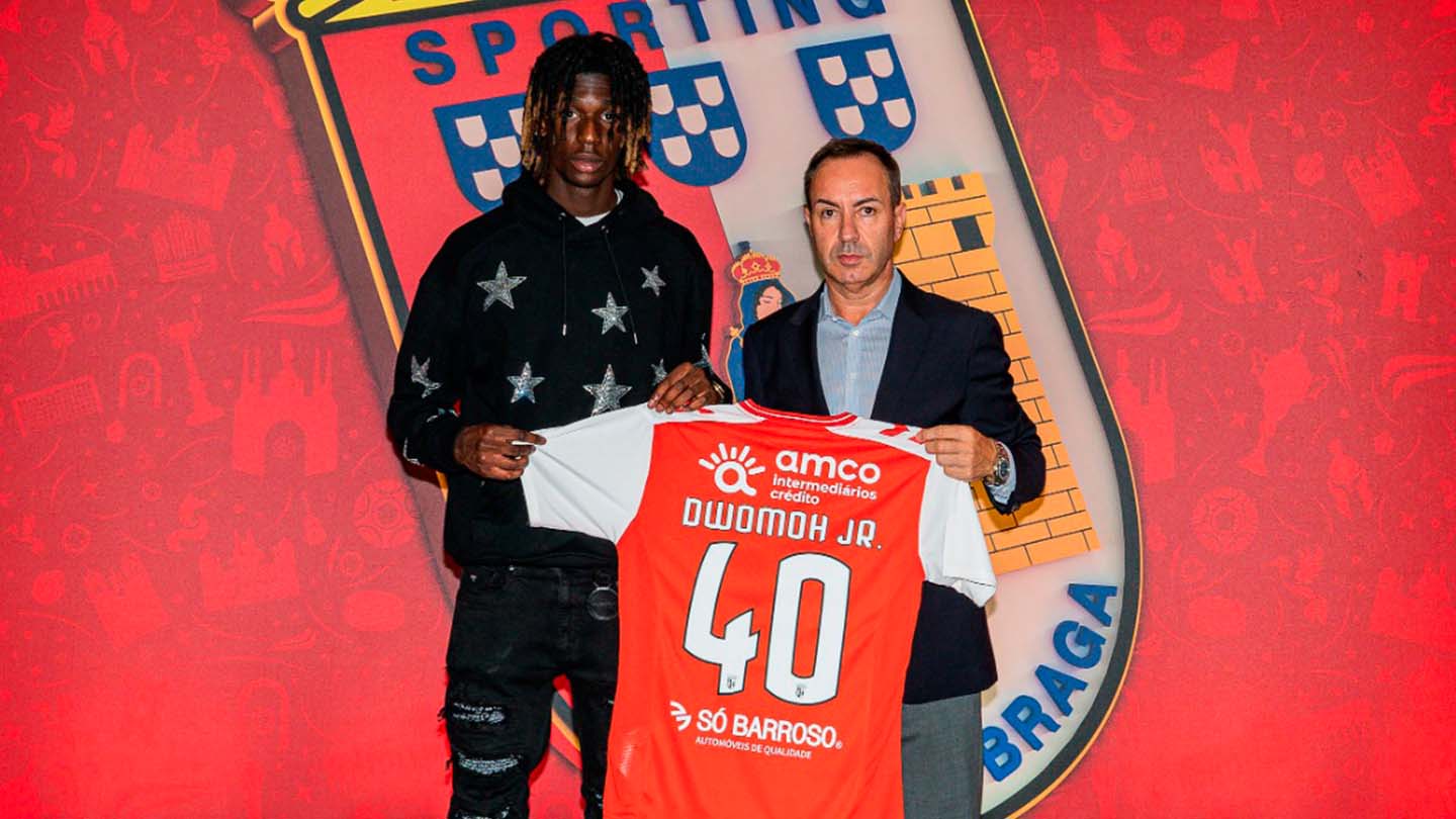 Pierre Dwomoh Jr. é reforço do SC Braga Sporting Clube de Braga