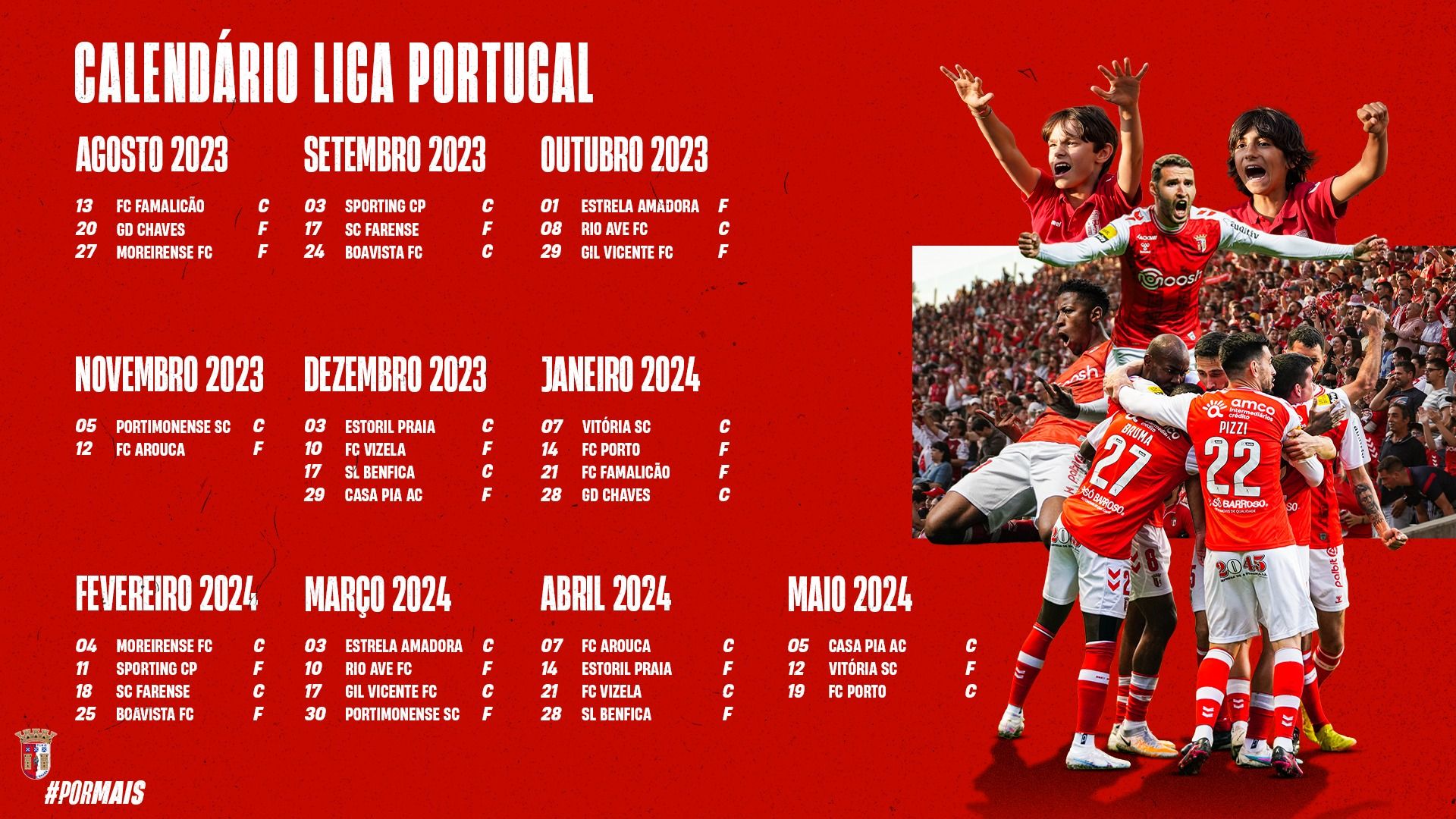 Confira o calendário da Liga Portugal 2023/24: clássicos, dérbis, primeira  e última jornadas